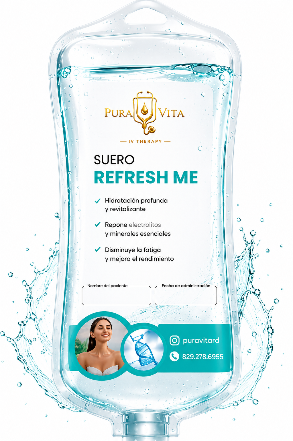 Suero Refresh Me — Pura Vita IV Therapy
