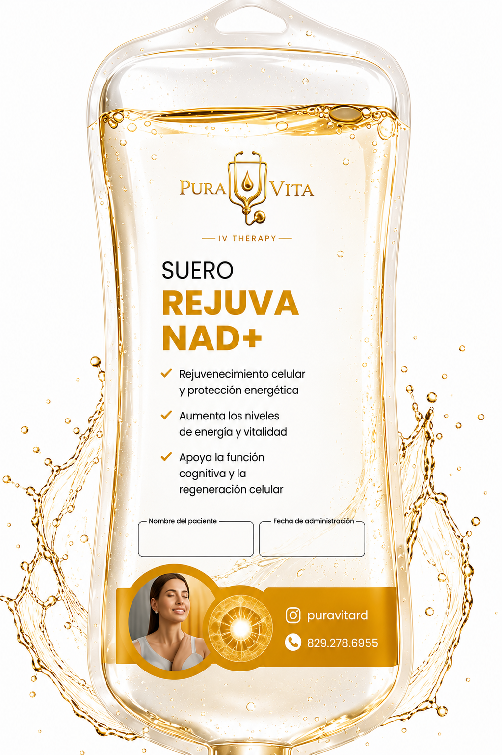 Suero Rejuva NAD+ — Pura Vita IV Therapy